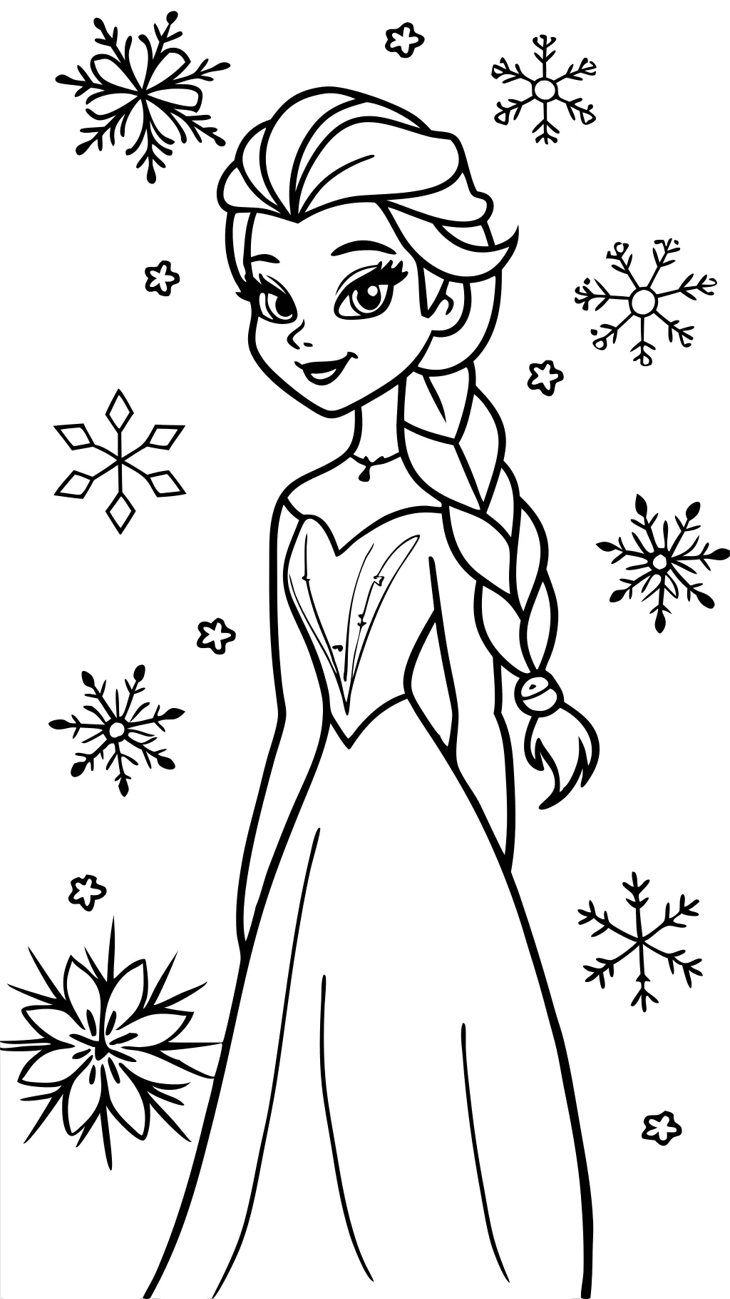 coloriages gratuits d’Elsa